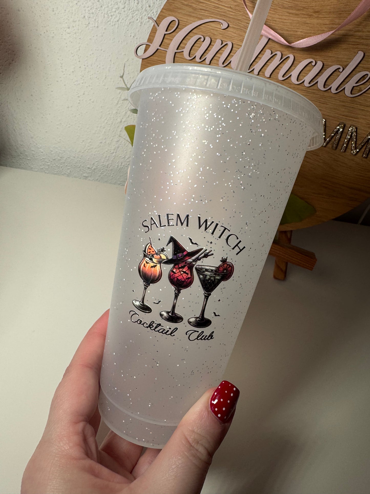 Salem Witch Club Cup and Straw