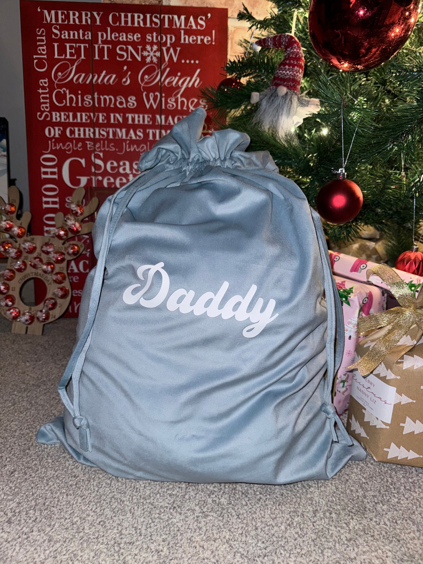 Velvet Santa Sacks