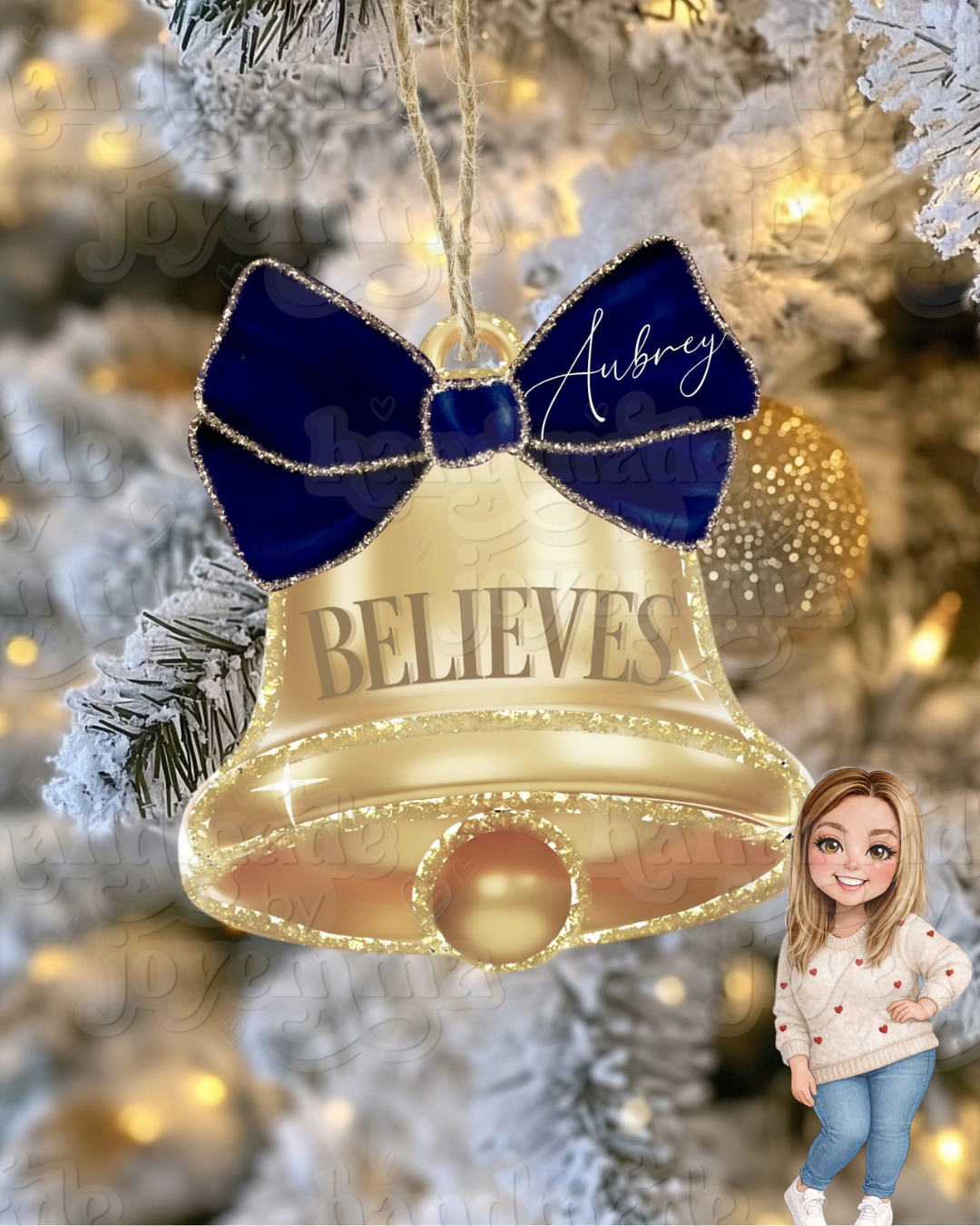 Believe Acrylic Bauble