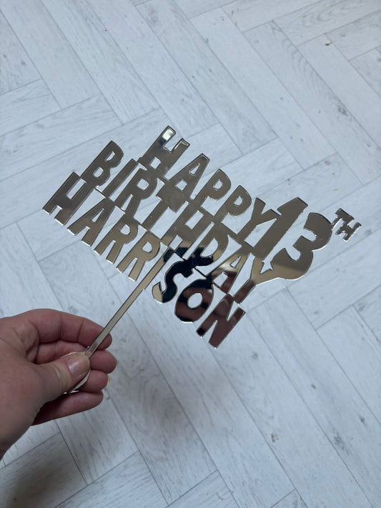 Acrylic Cake Topper