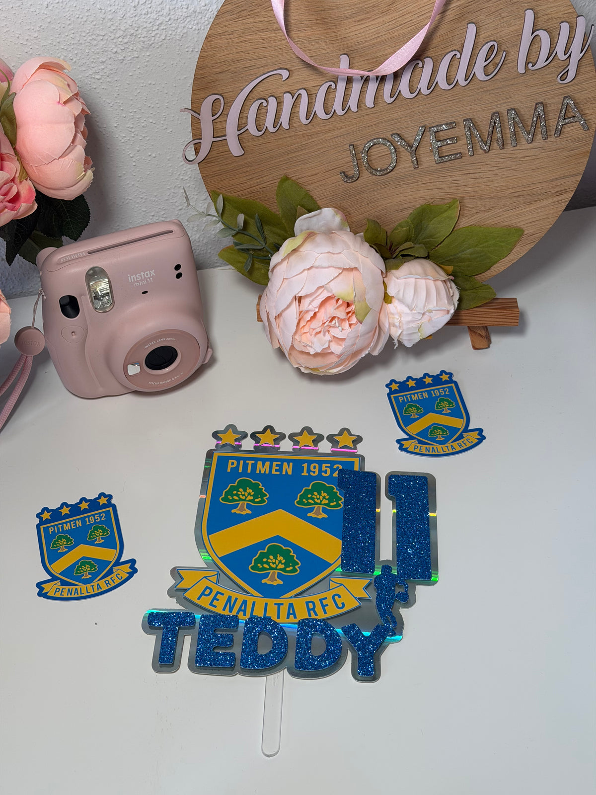 Rugby Theme Cake Topper