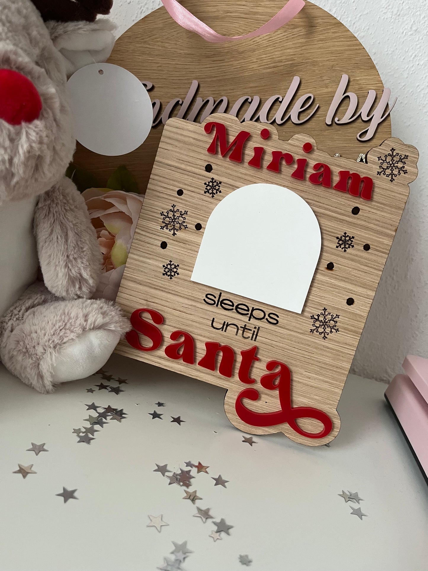 Sleeps until Santa Wipeable Board