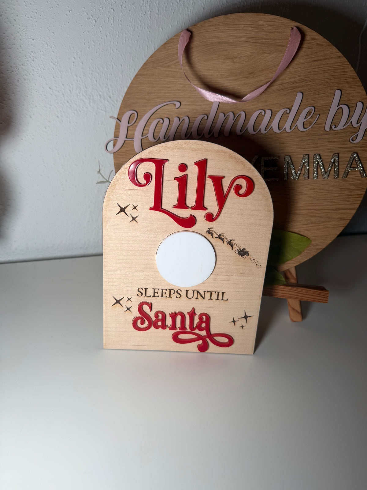 Sleeps until Santa Wipeable Board