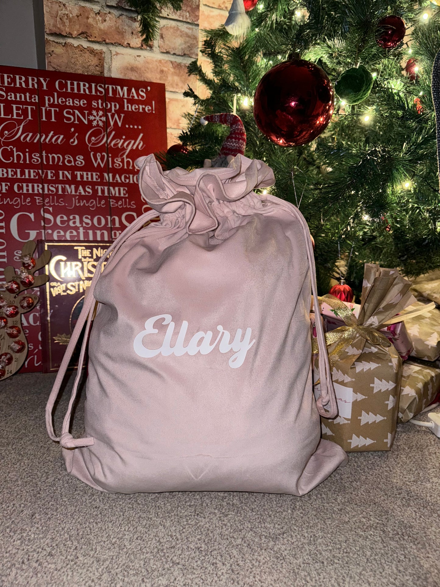 Velvet Santa Sacks