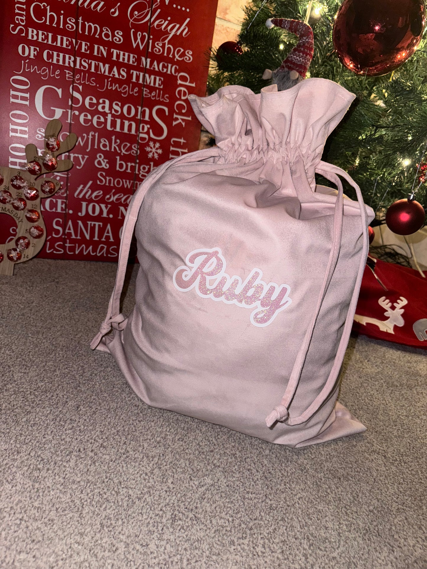 Velvet Santa Sacks