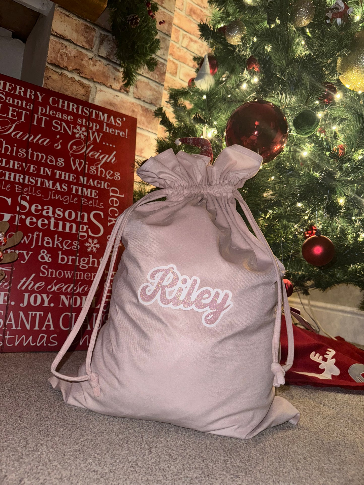 Velvet Santa Sacks