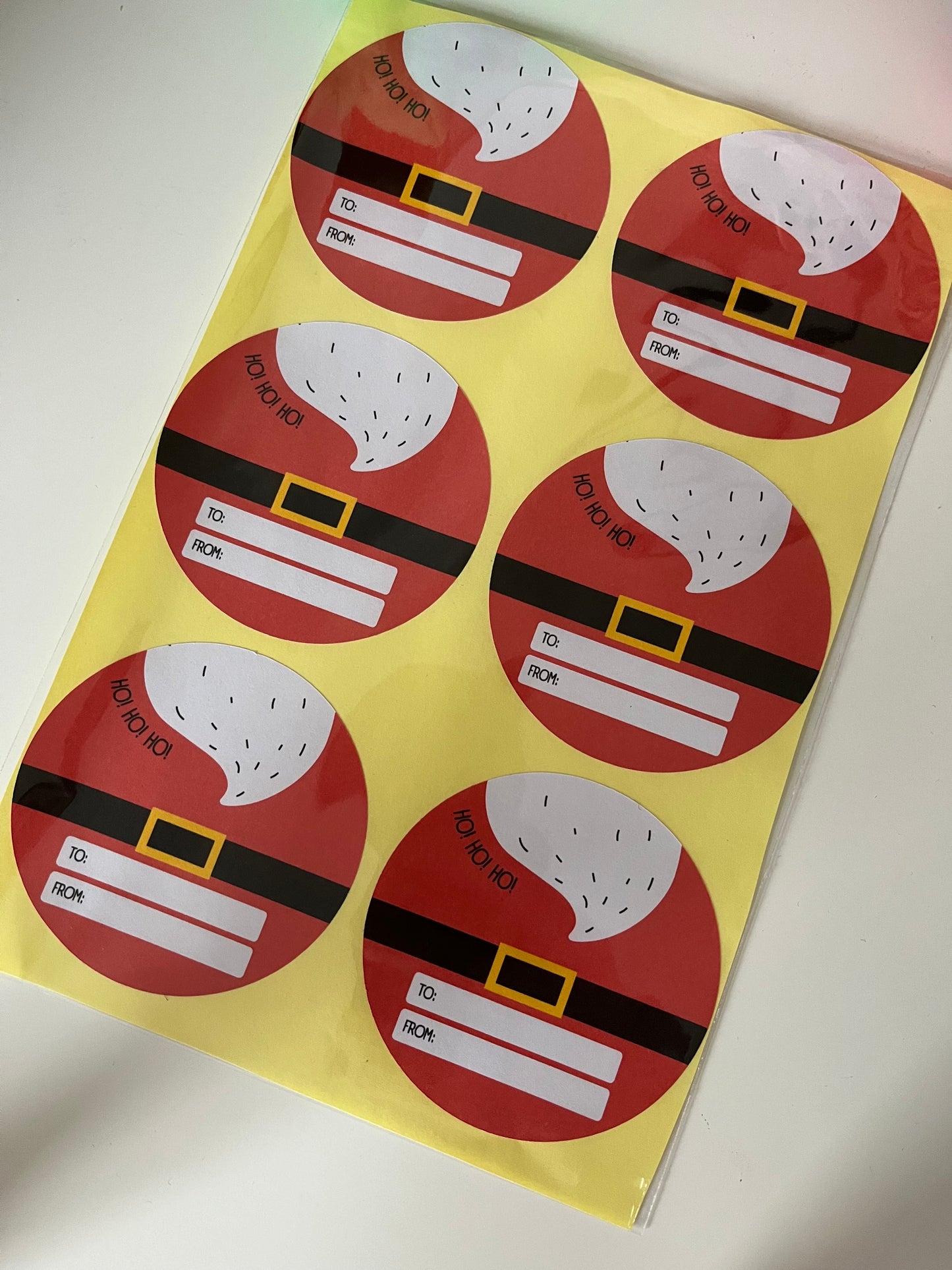 Santa Theme Stickers