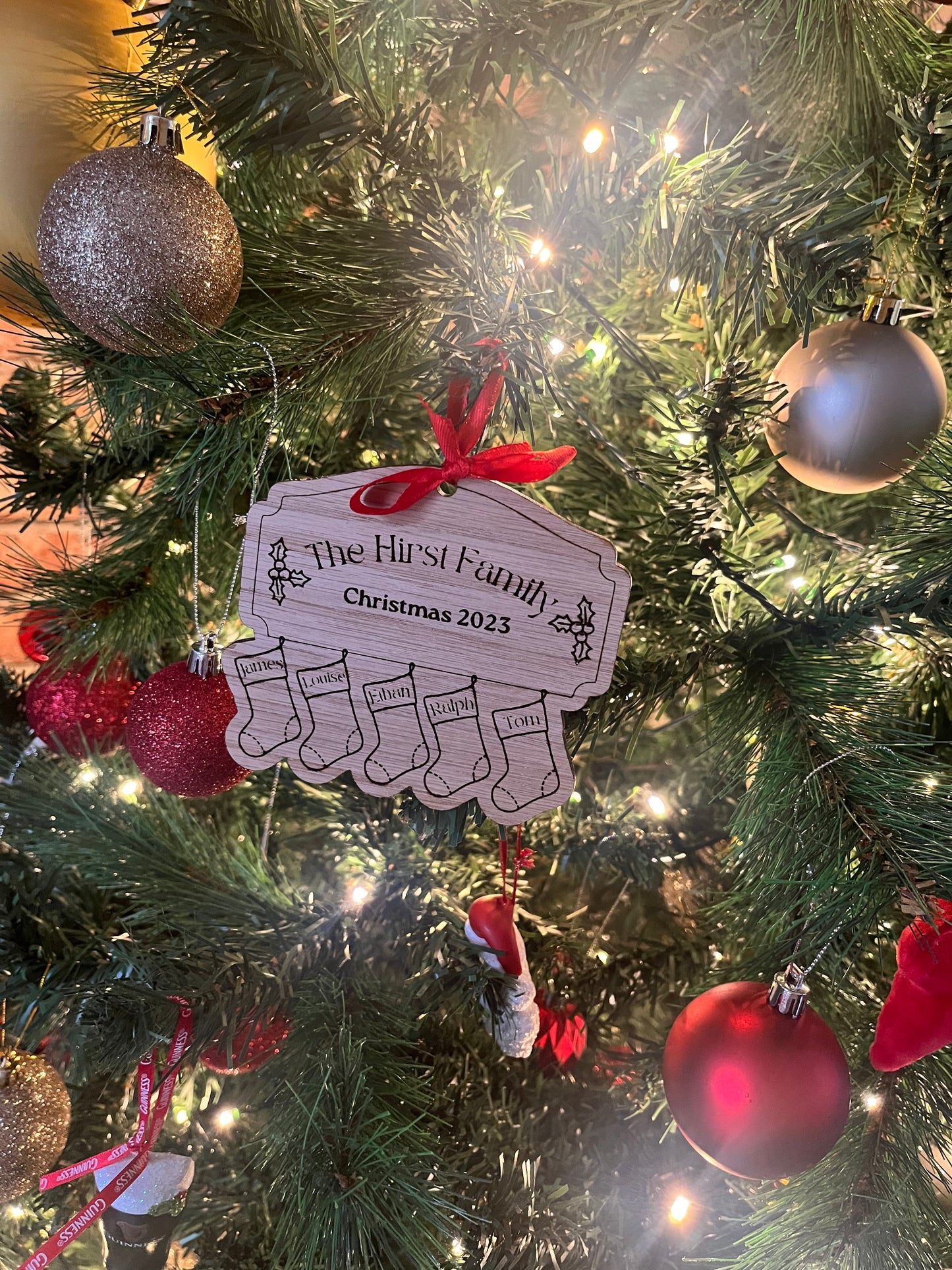 Christmas Stocking Family Bauble