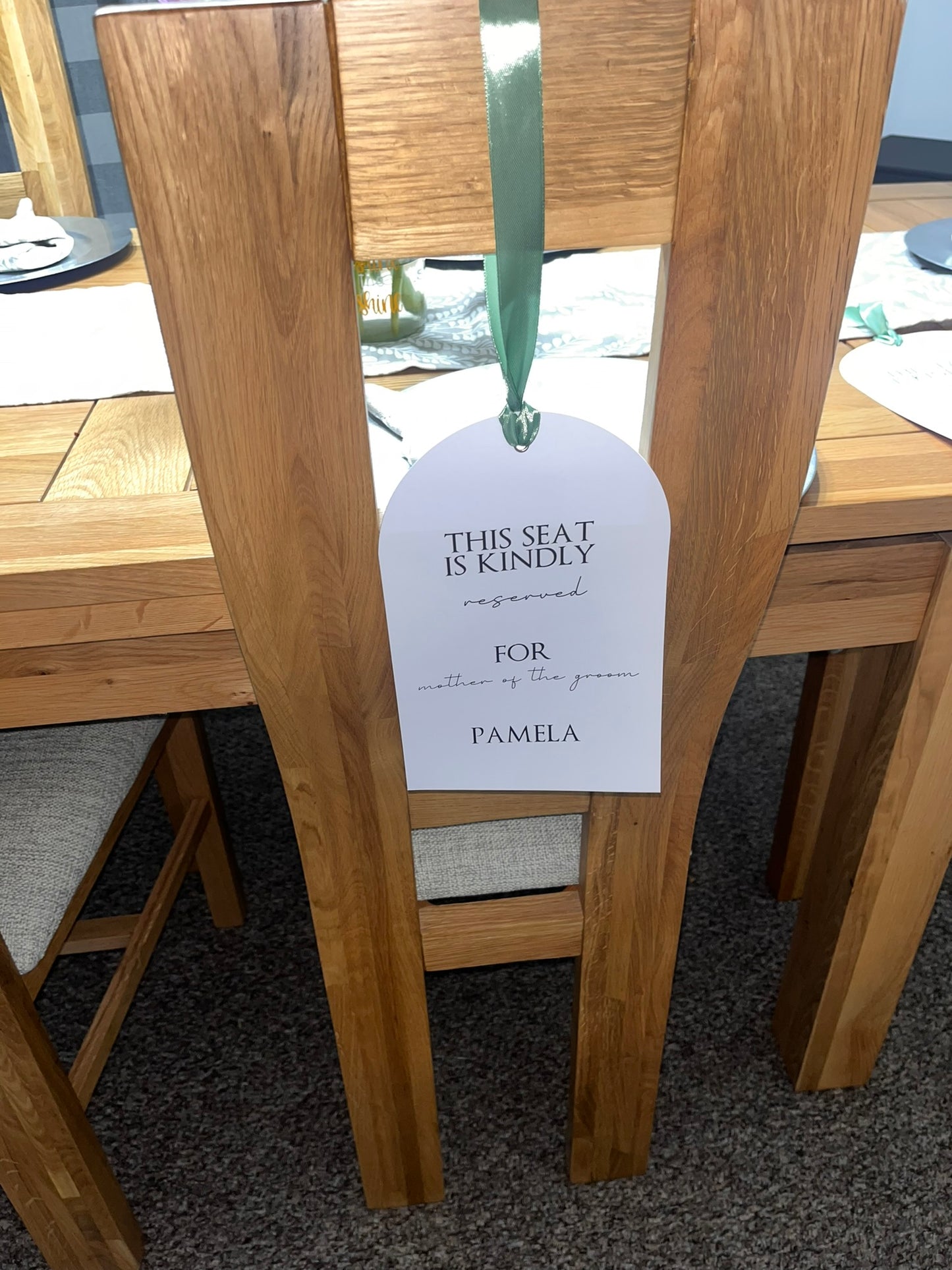 Reserved Seating Signs