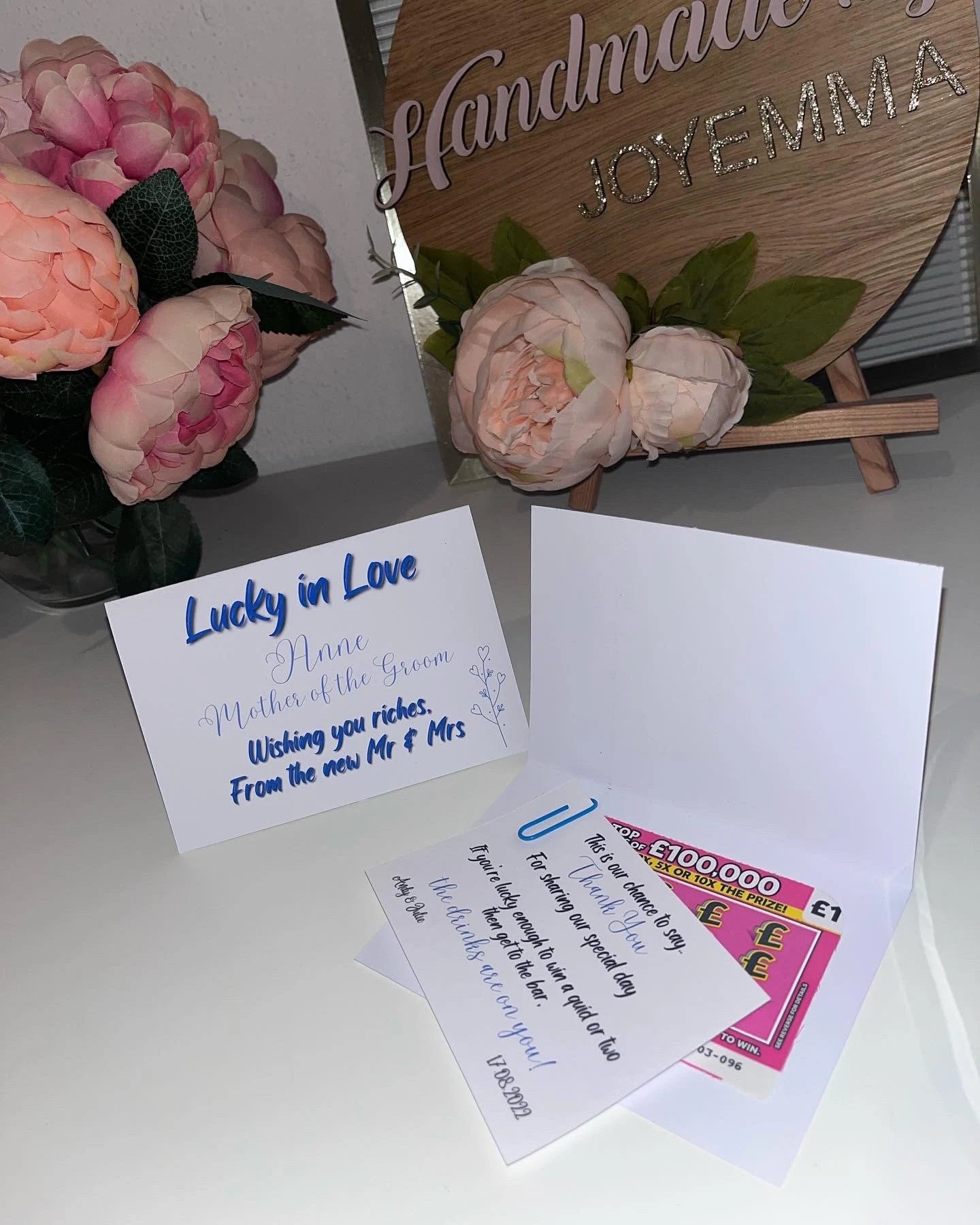 Scratch Card & Name Place Card