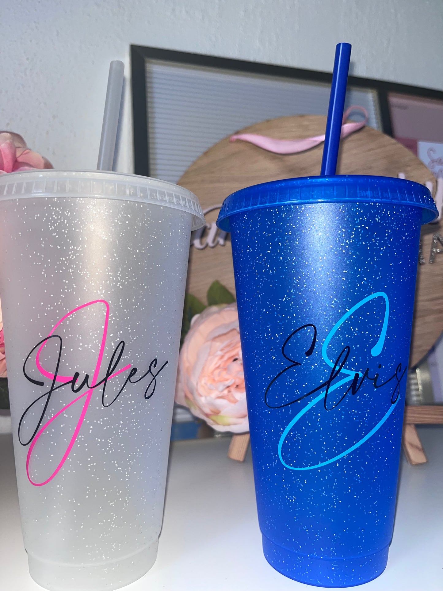 Personalised Cup and Straw