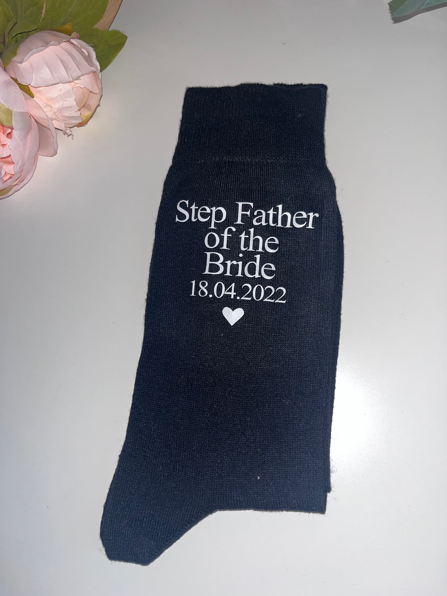 Personalised Black Socks