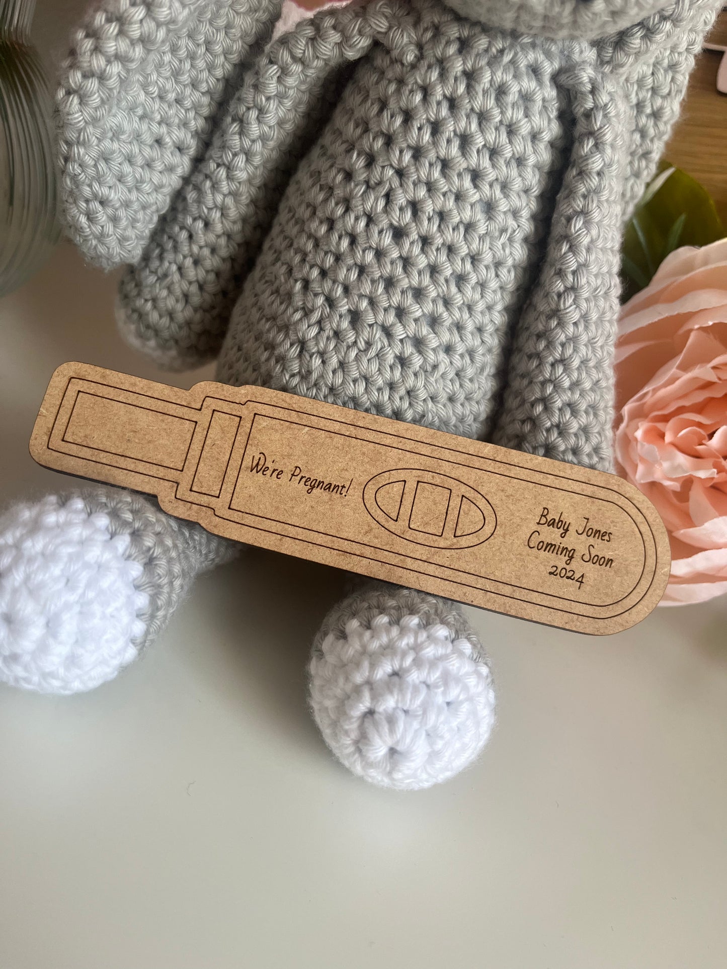 Wooden Pregnancy Test