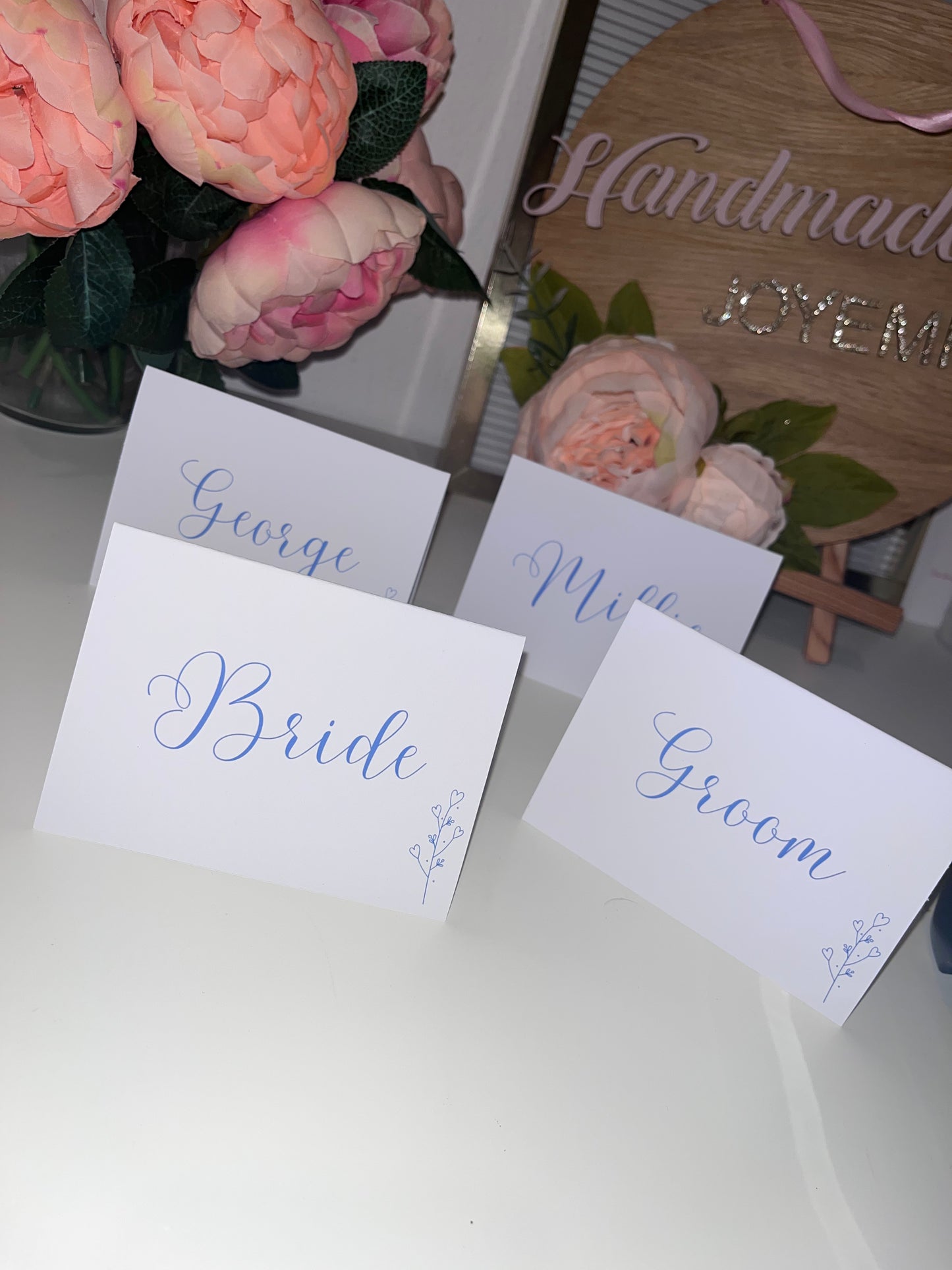 Guest Name Place Cards - Folded
