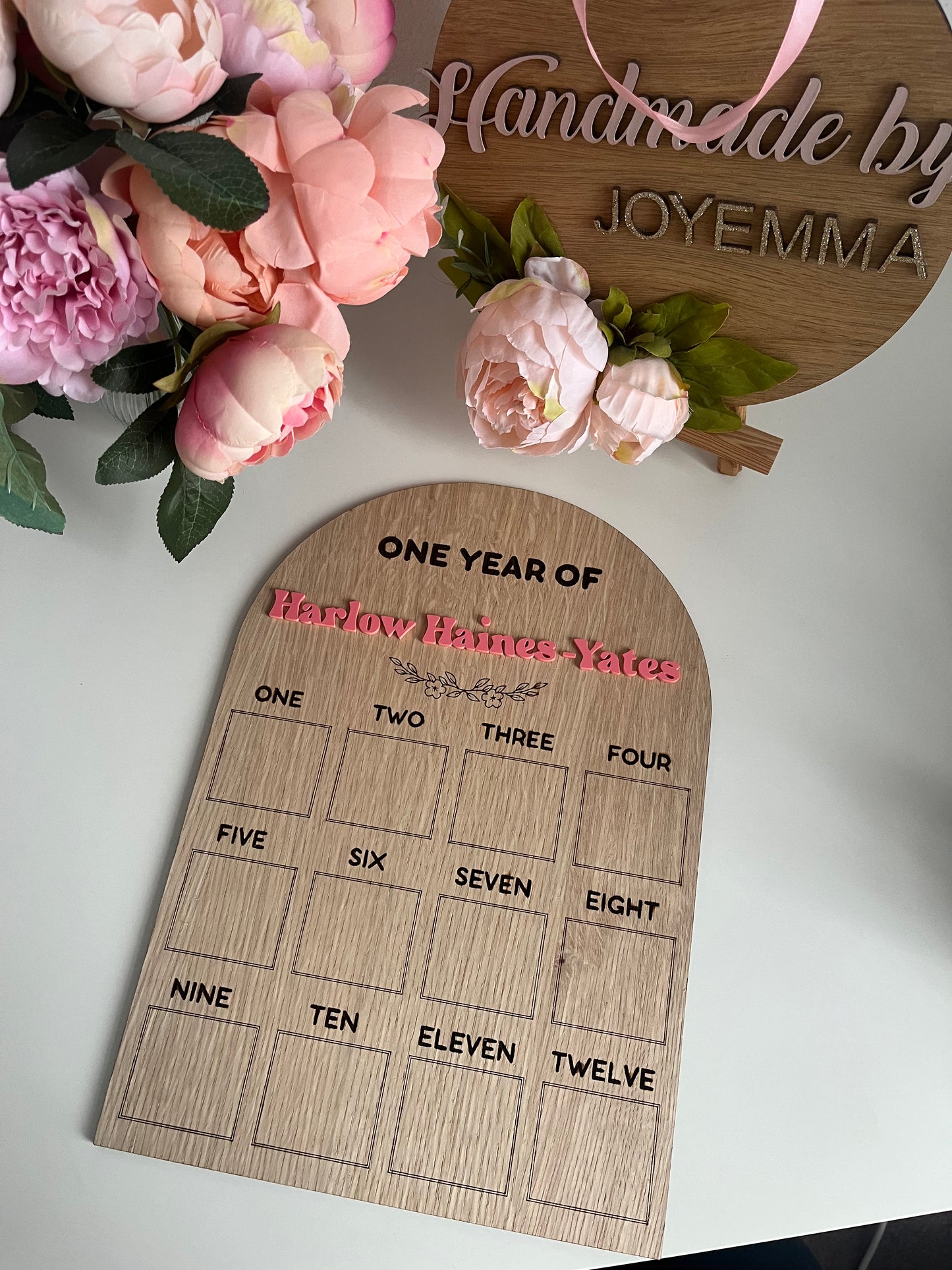 "1 Year of..." Birthday Board