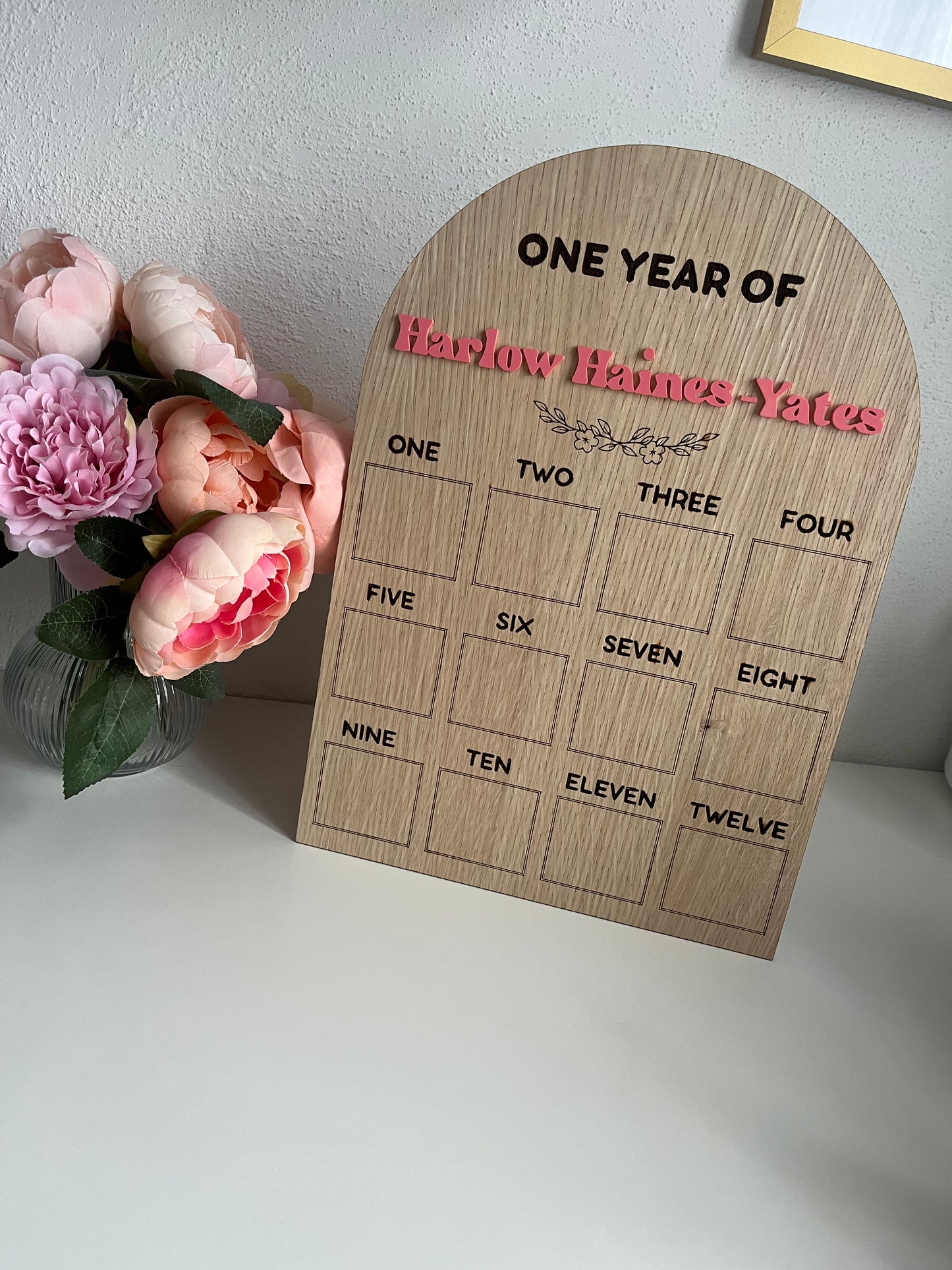 "1 Year of..." Birthday Board