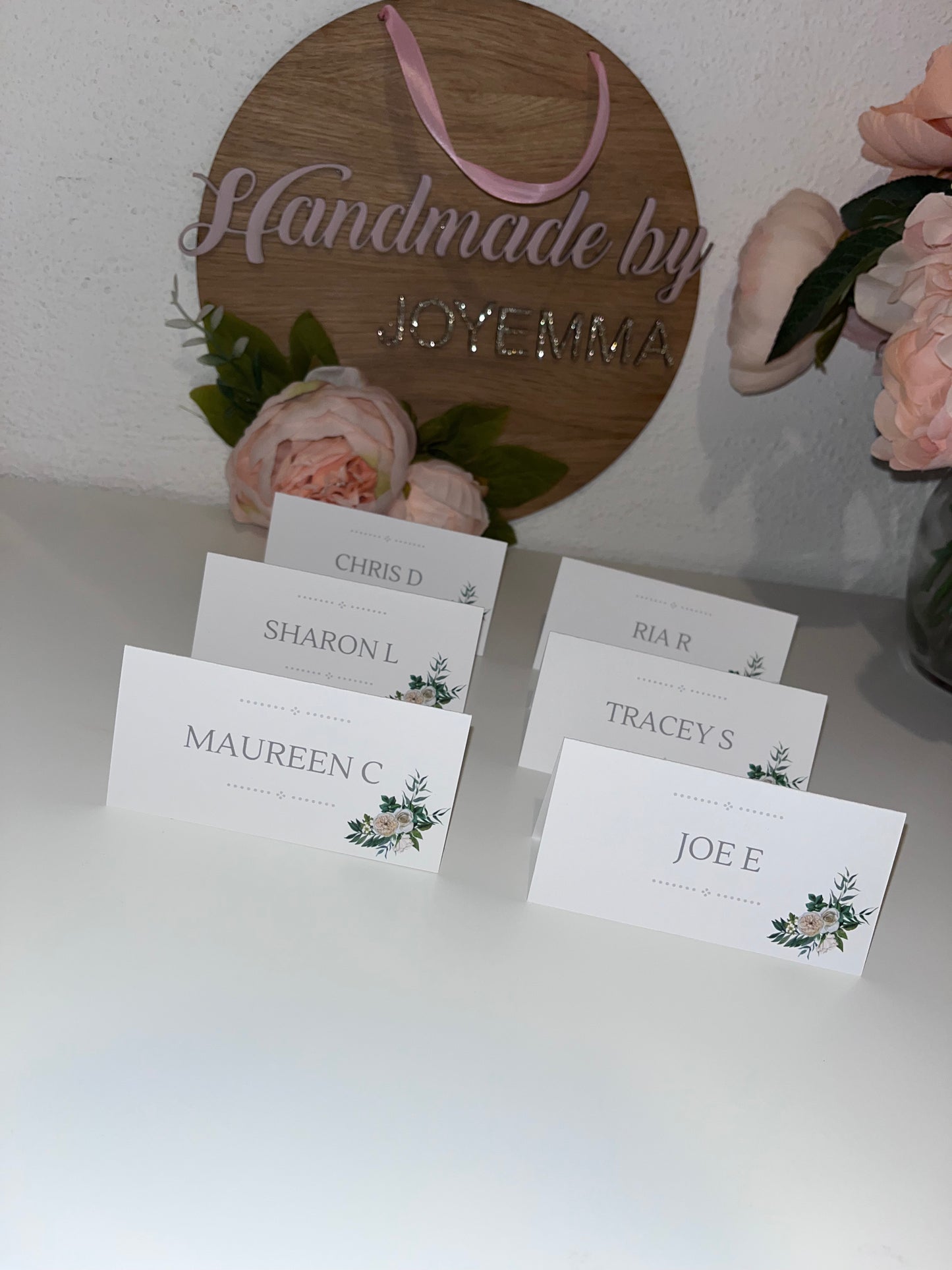 Guest Name Place Cards - Folded