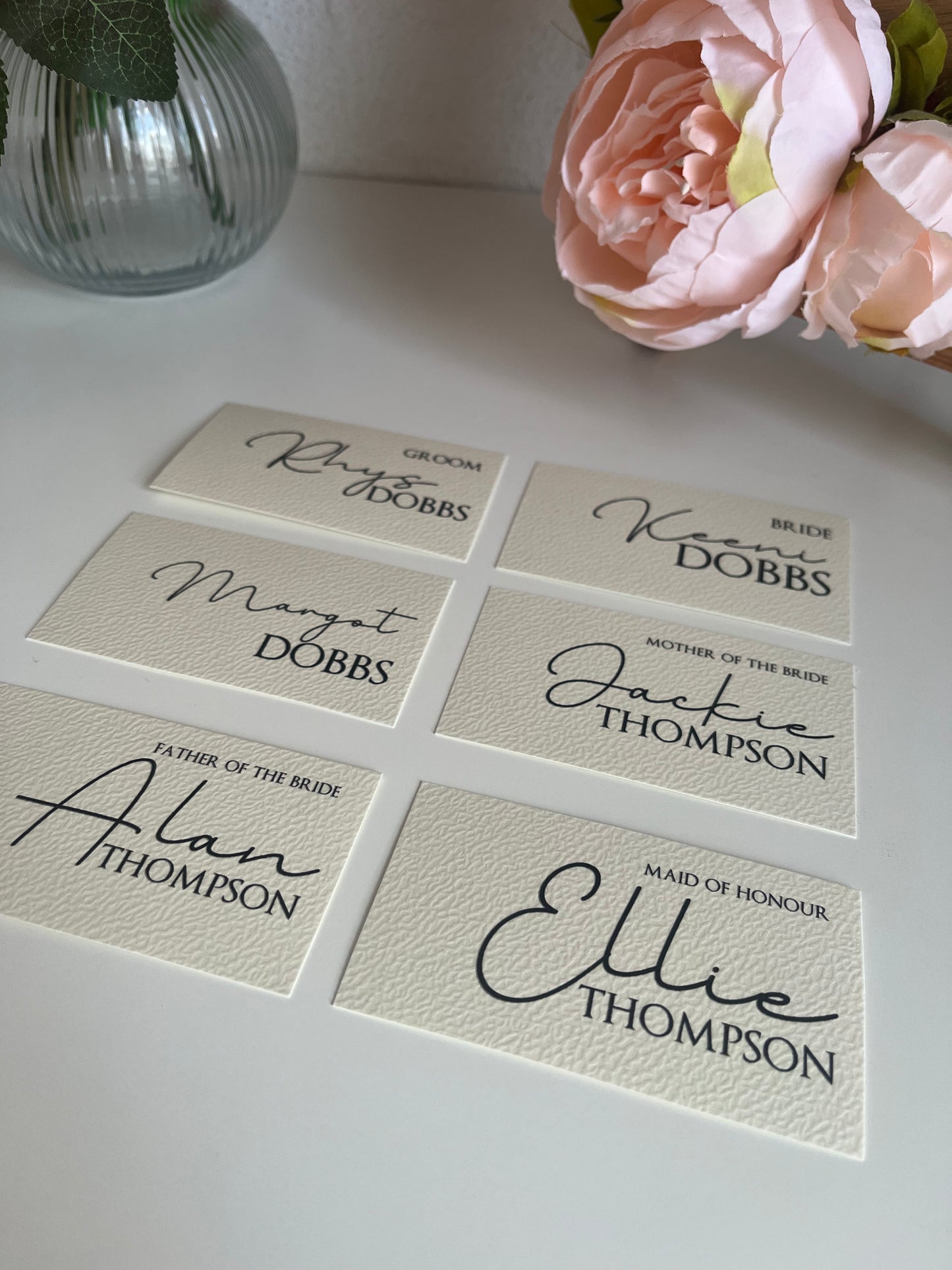 Guest Name Place Cards - Flat