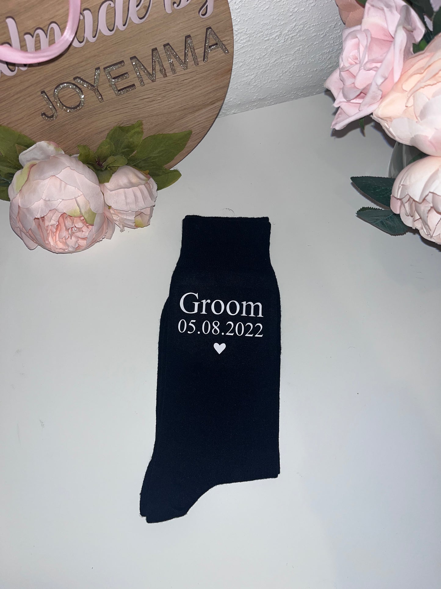 Personalised Black Socks