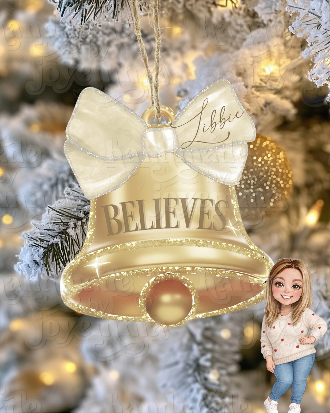 Believe Acrylic Bauble