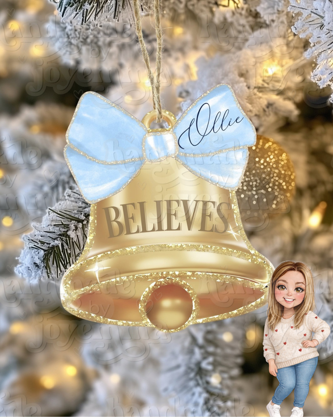 Believe Acrylic Bauble