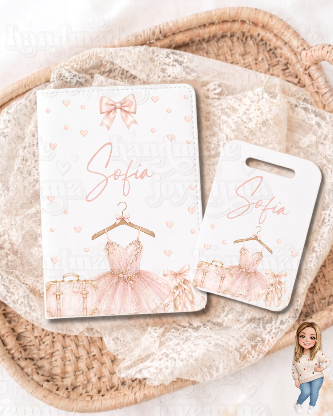 Personalised Passport Cover and Luggage Tag Set