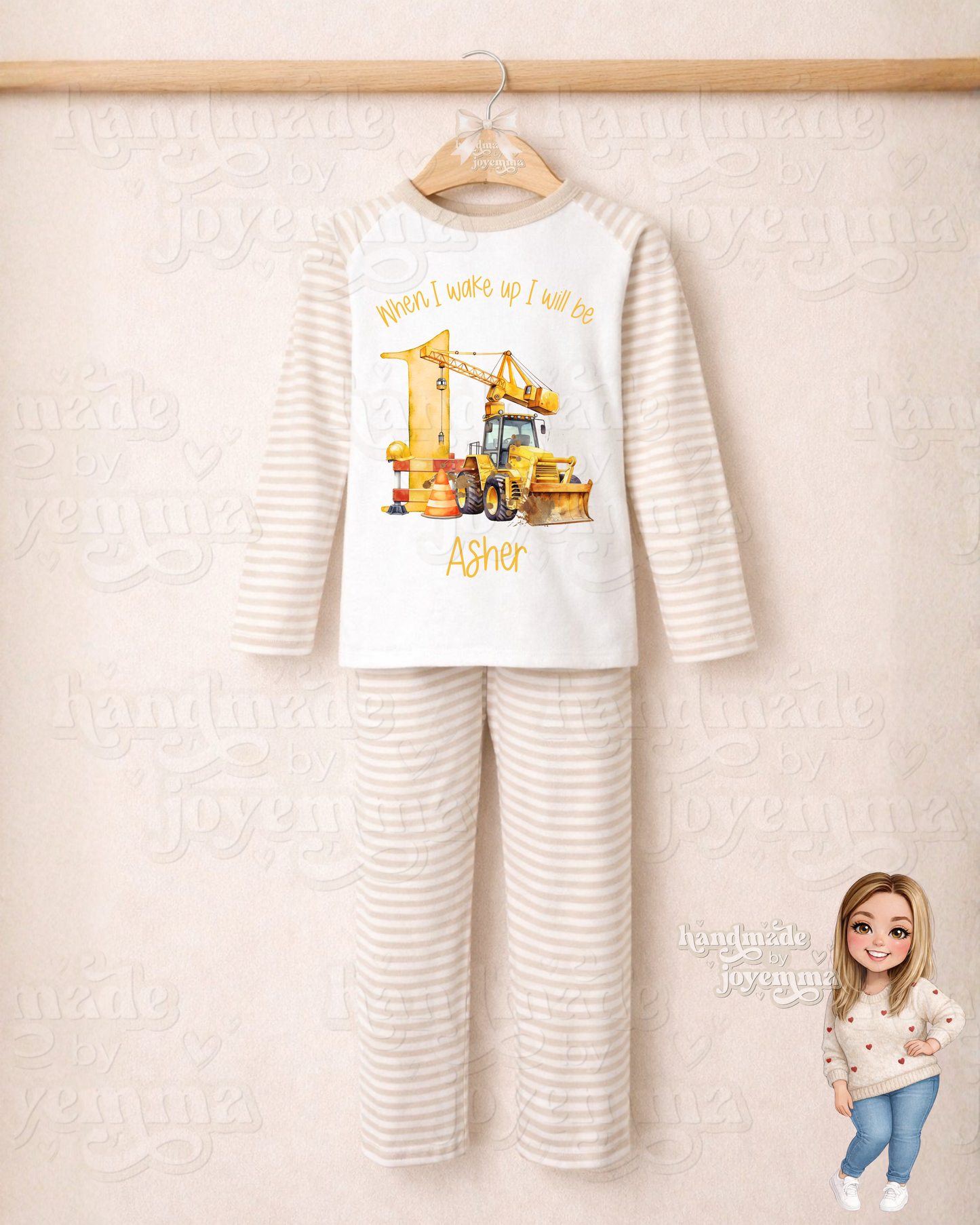Digger Birthday Pyjamas