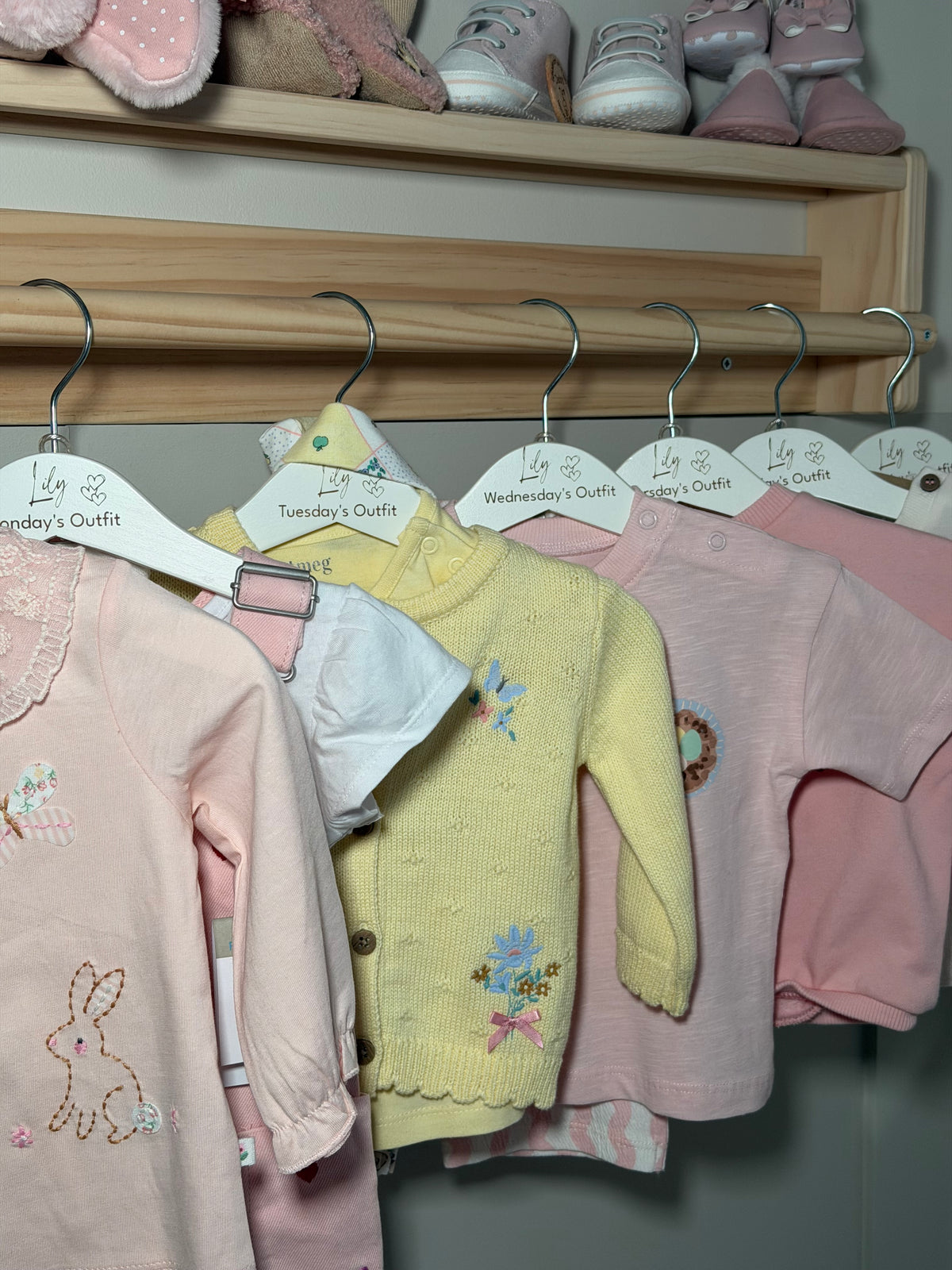 Personalised White Engraved Childrens Hanger