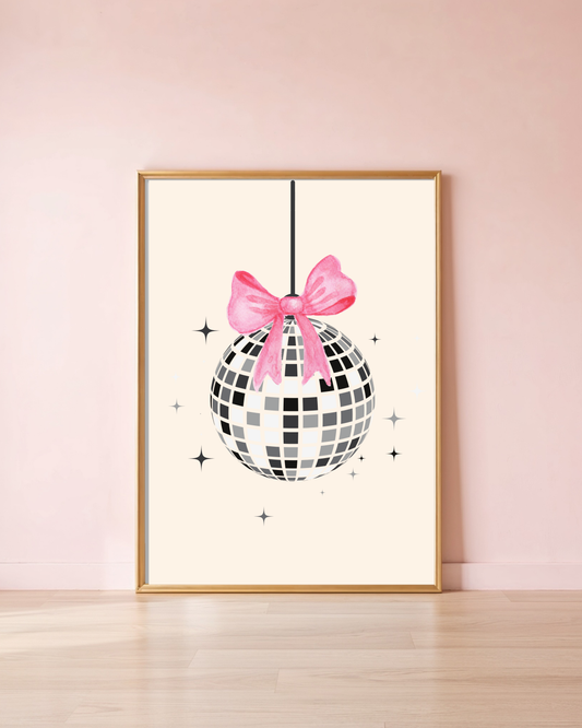 Disco Ball A4 Print