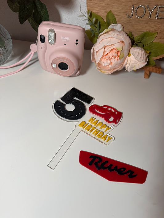Car Theme Cake Topper