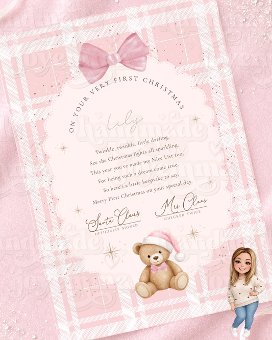 My First Christmas A4 Print