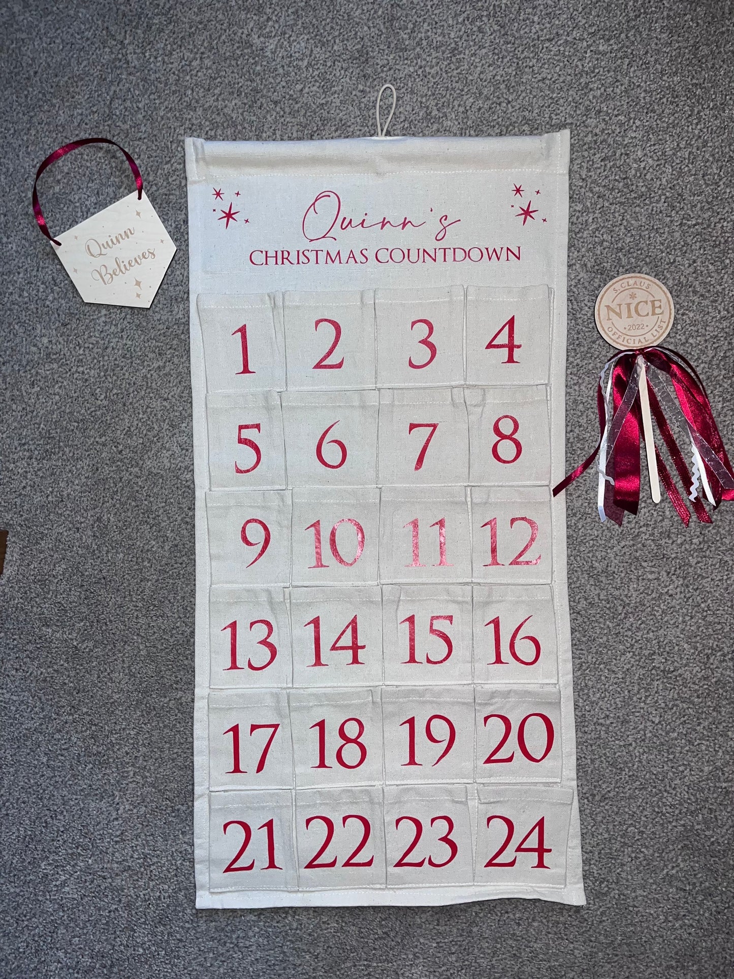 Large Reusable Christmas Advent