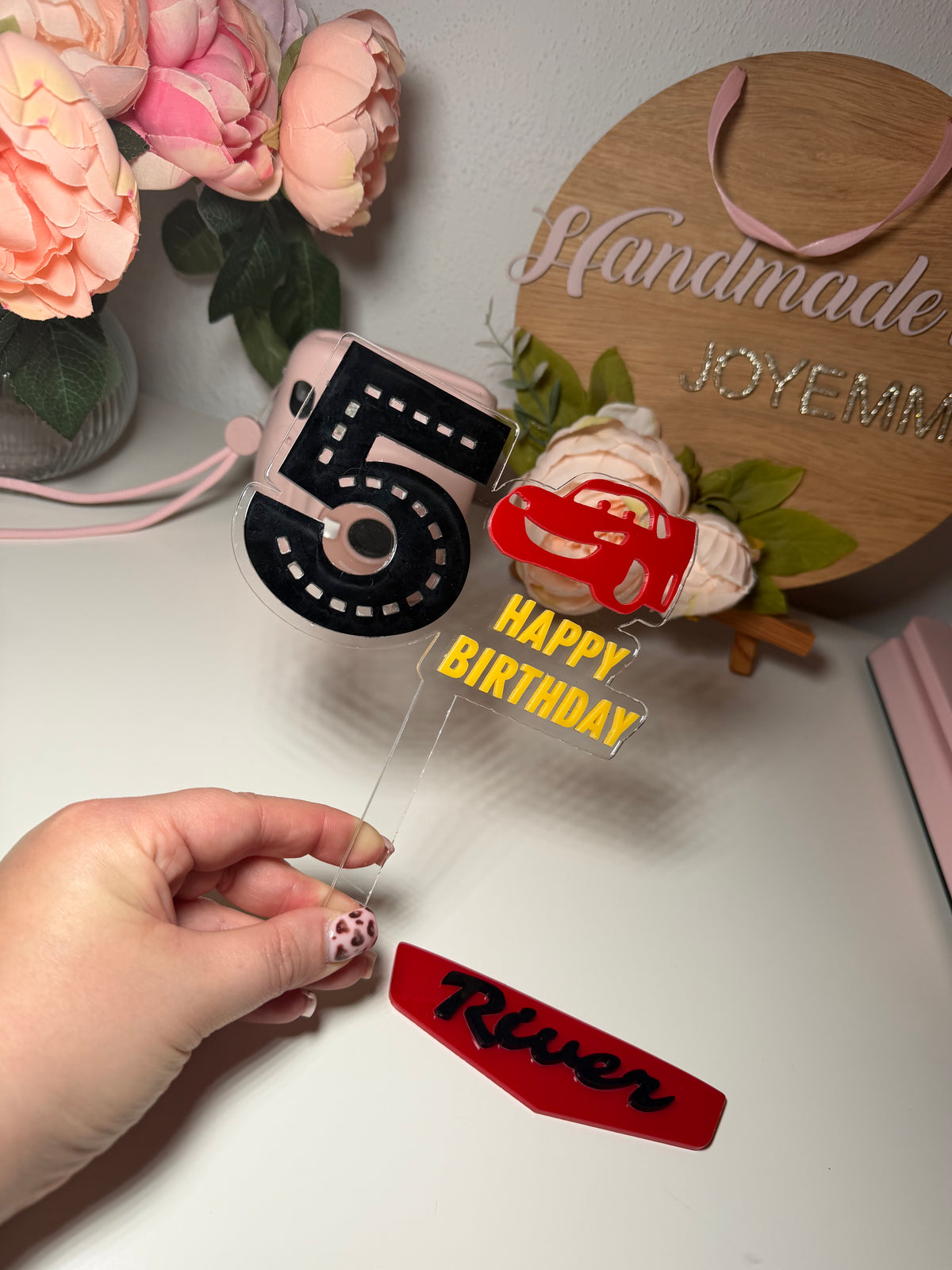 Car Theme Cake Topper