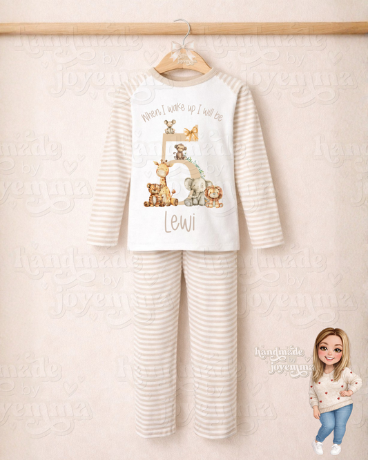 Zoo Animal Birthday Pyjamas