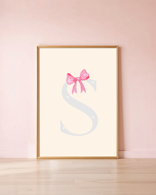 Letter Bow A4 Print