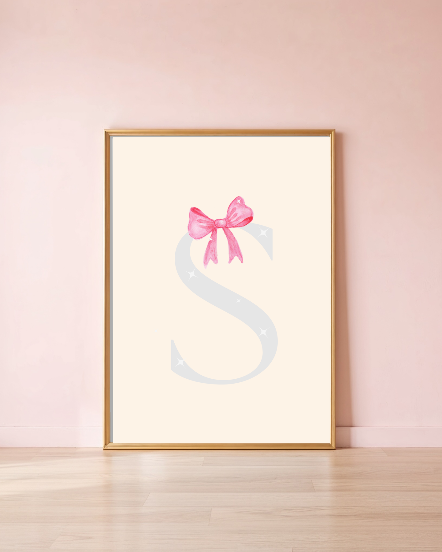 Letter Bow A4 Print