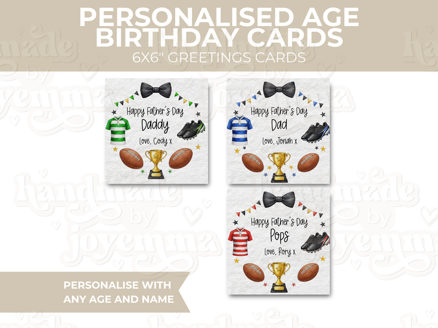 Father's Day Rugby Theme Card