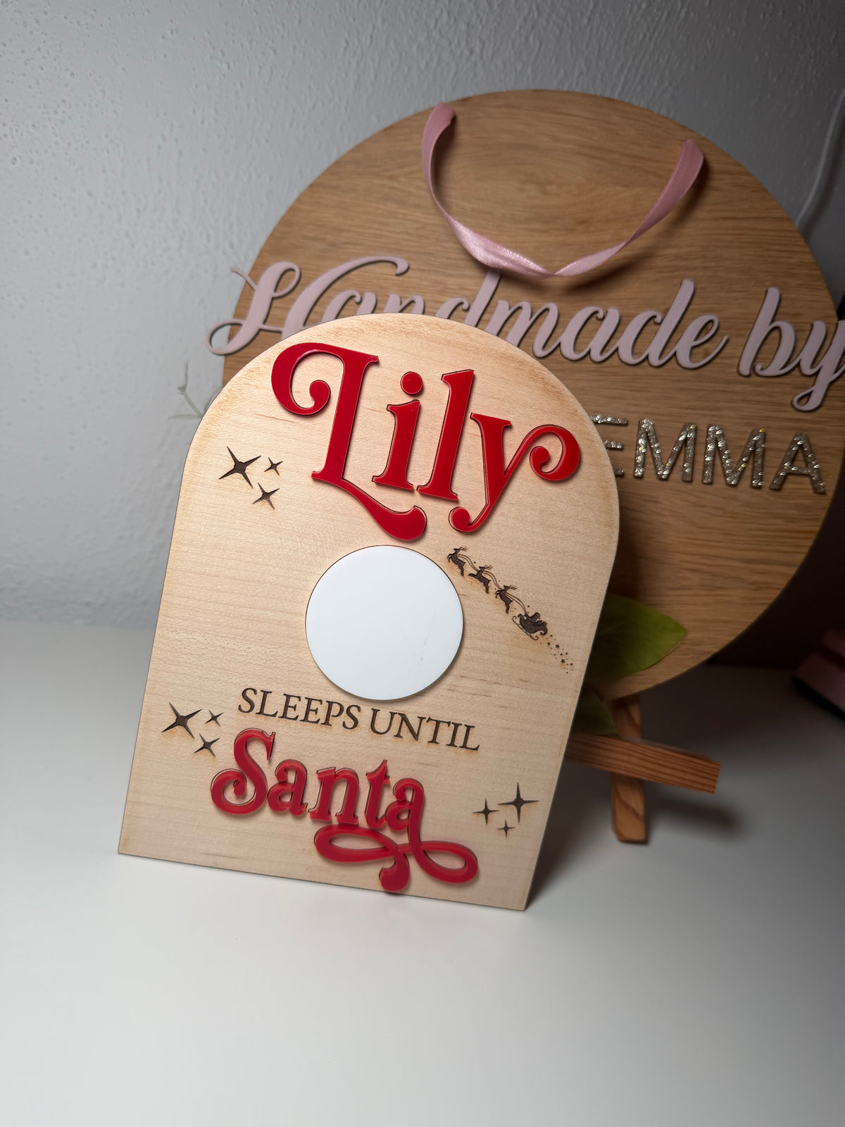 Sleeps until Santa Wipeable Board