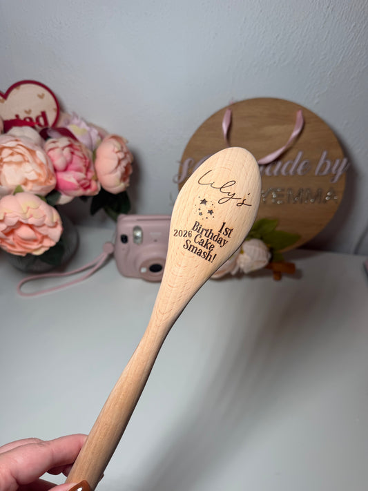 Cake Smash Wooden Spoon