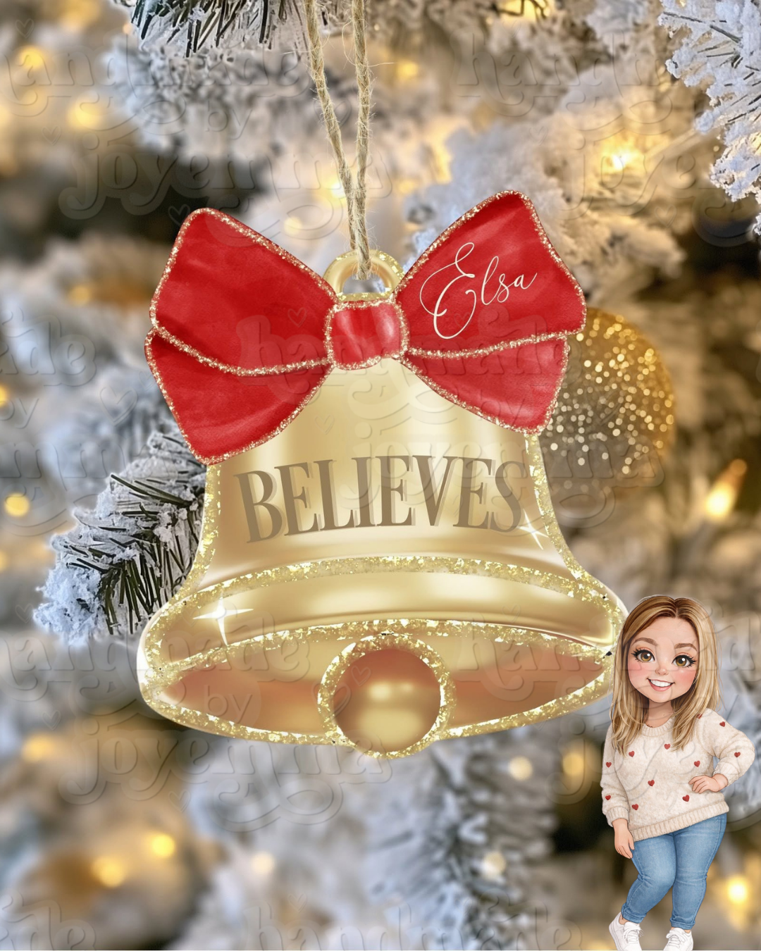 Believe Acrylic Bauble