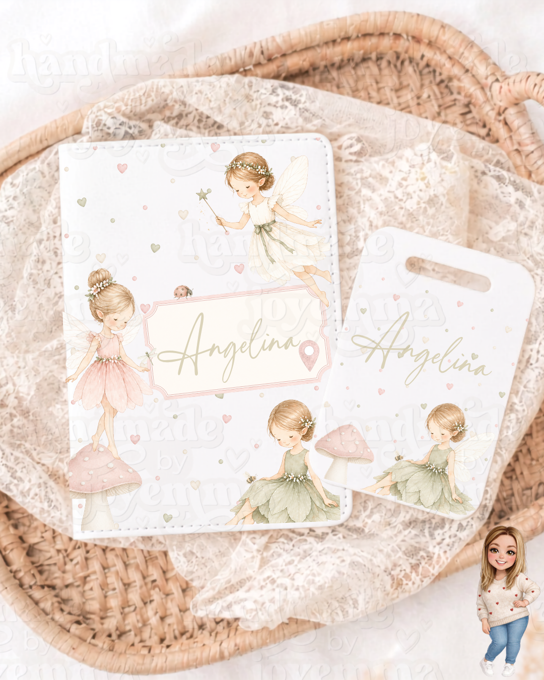 Personalised Passport Cover and Luggage Tag Set