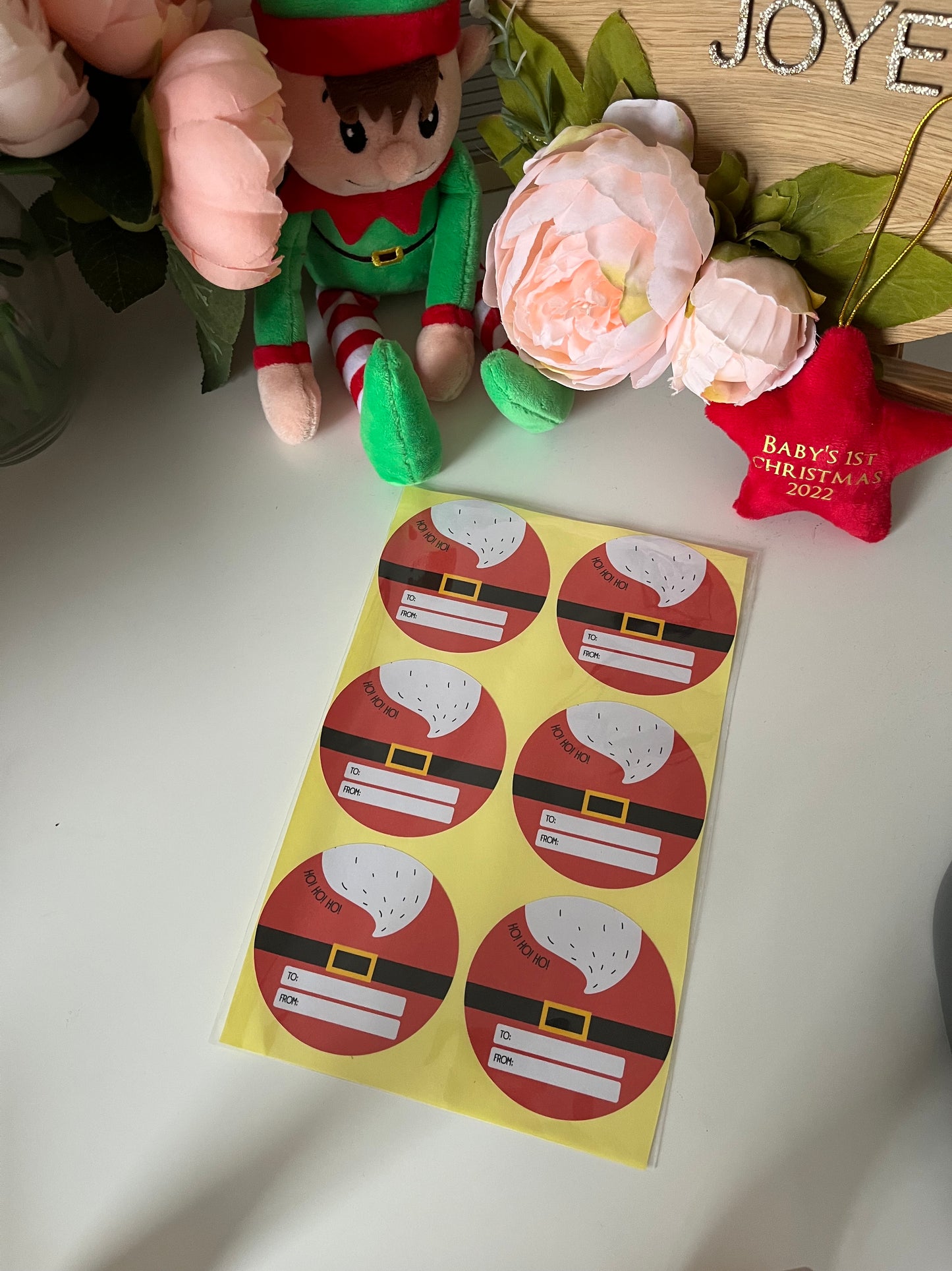 Santa Theme Stickers