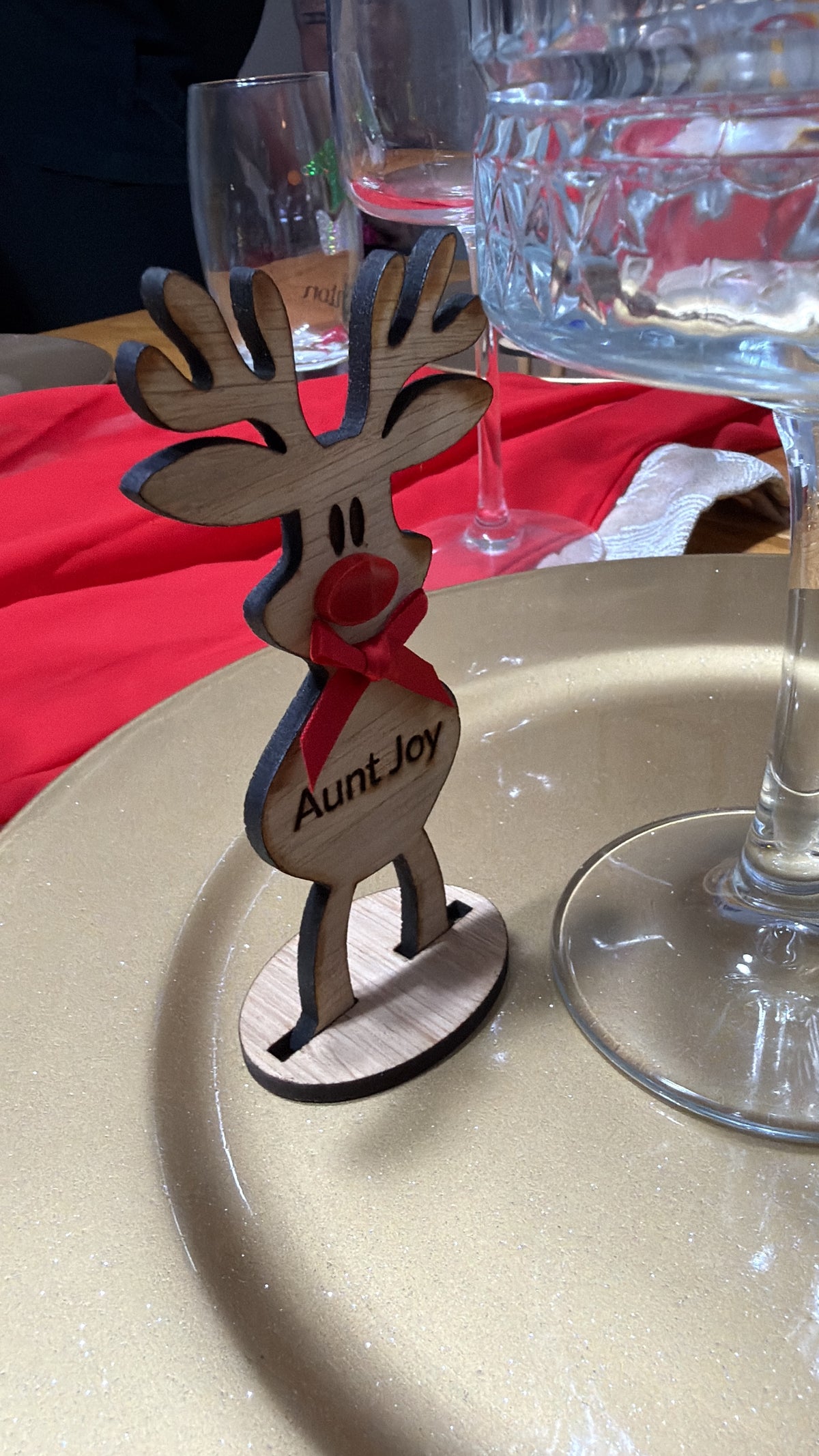 Reindeer Name Tags - Christmas Place Settings