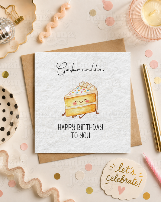 Slice of Birthday Cake Card