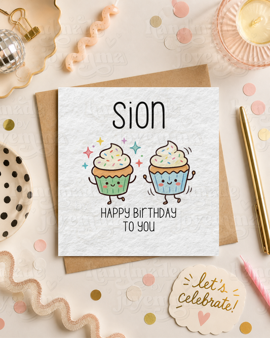 Cupcake Duo Birthday Card