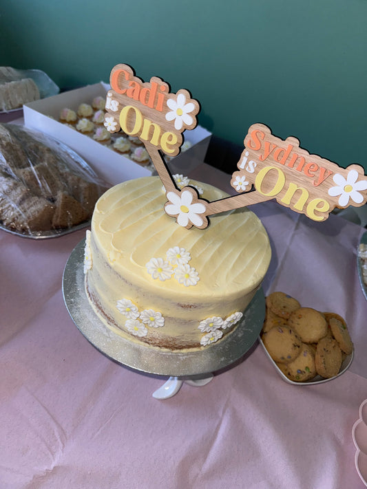 Twin Cake Topper
