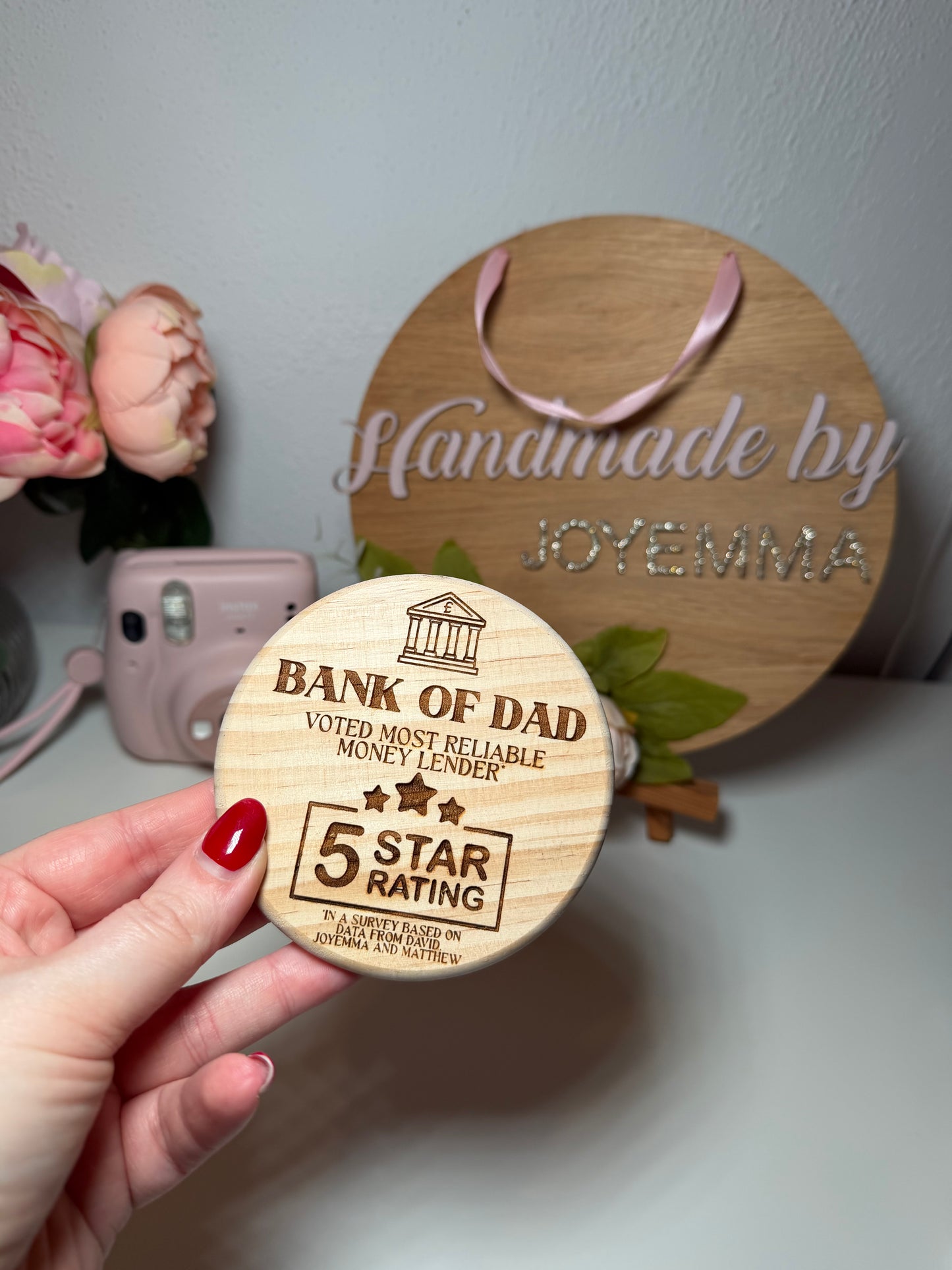 Bank of Dad Coaster - Fathers Day Gift