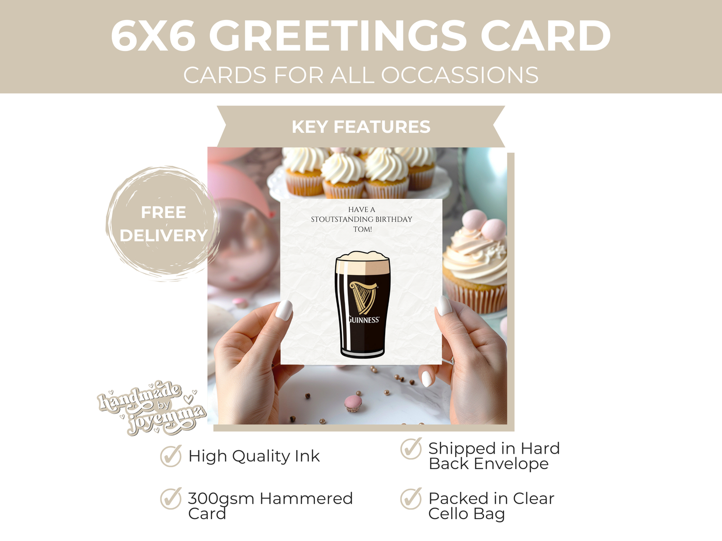 Guinness Personalised Birthday Card