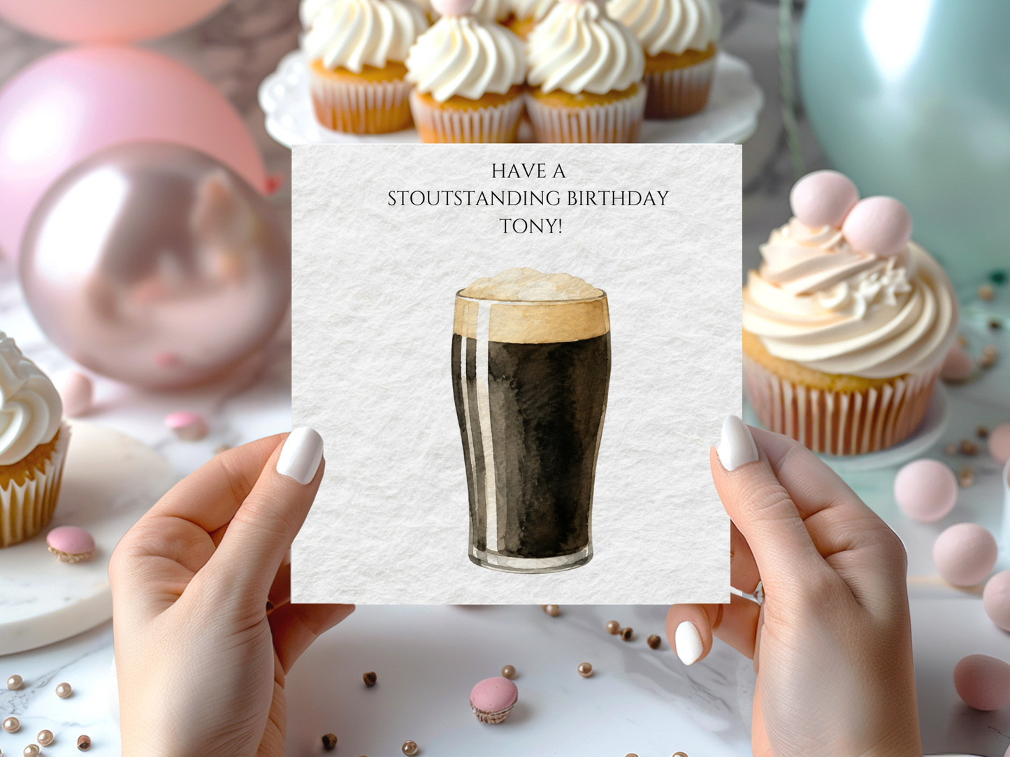 Beer Personalised Birthday Card