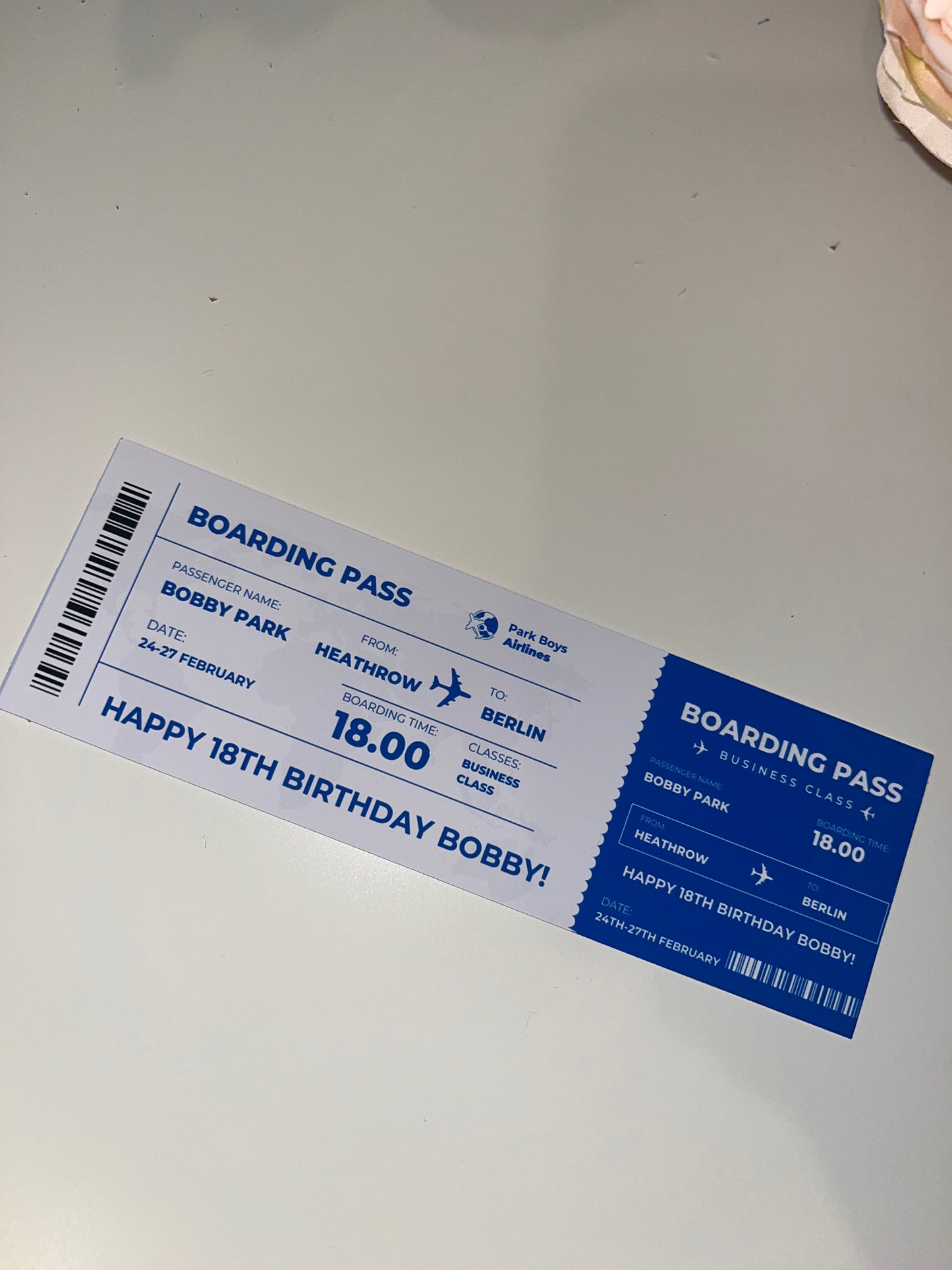 Event Ticket - Personalised